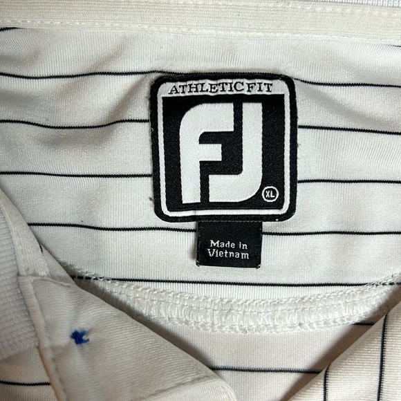 FootJoy (FJ) Kapalua Blue White Golf Polo | Size XL - Picture 7 of 7
